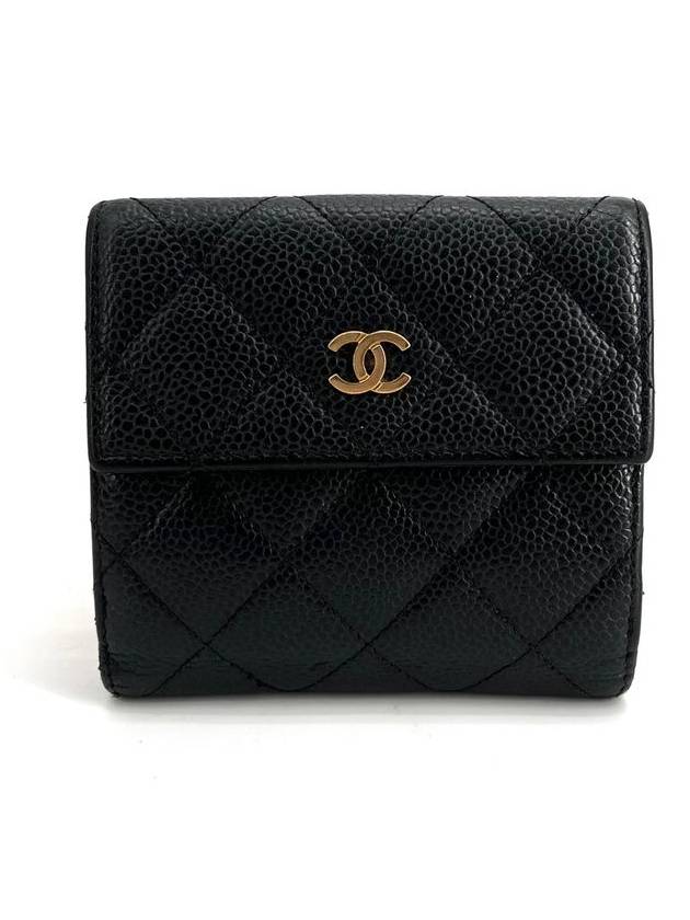 Caviar gold logo bi fold wallet - CHANEL - BALAAN 2