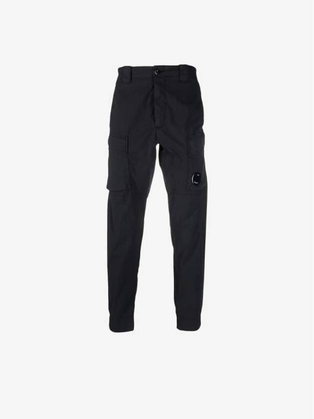 50 Fili Stretch Lens Wappen Cargo Straight Pants Black - CP COMPANY - BALAAN 2