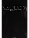 Men's Logo Embroidered Short Sleeve T-Shirt Black - ALEXANDER MCQUEEN - BALAAN.