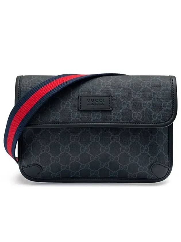 GG Supreme Belt Bag Black - GUCCI - BALAAN 3