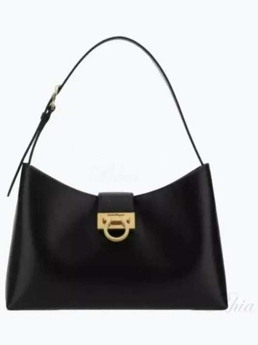 Trifolio Shoulder Bag Black - SALVATORE FERRAGAMO - BALAAN 2