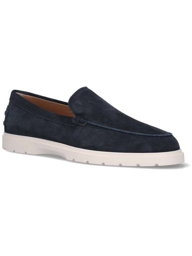 Casual Suede Slipper Loafers Navy - TOD'S - BALAAN 3