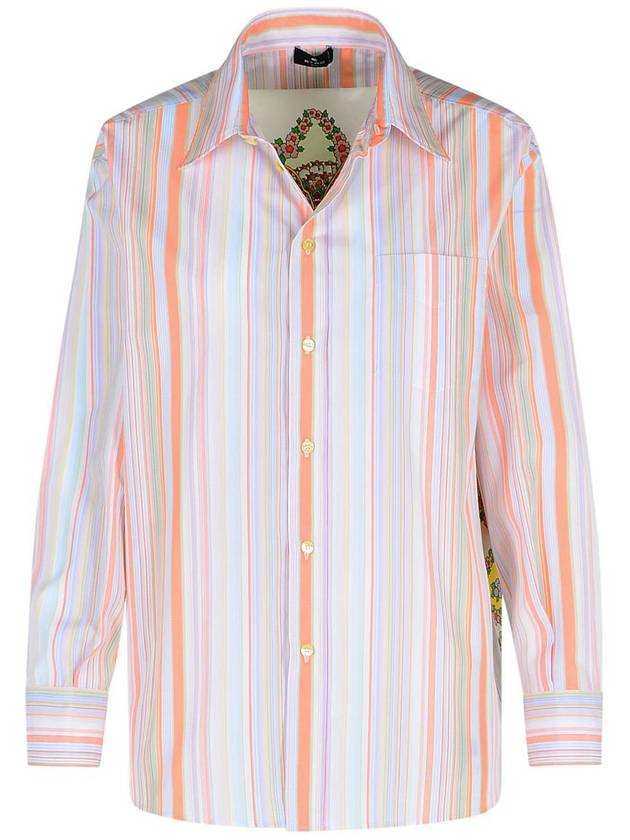 Etro Orange Cotton Shirt - ETRO - BALAAN 1