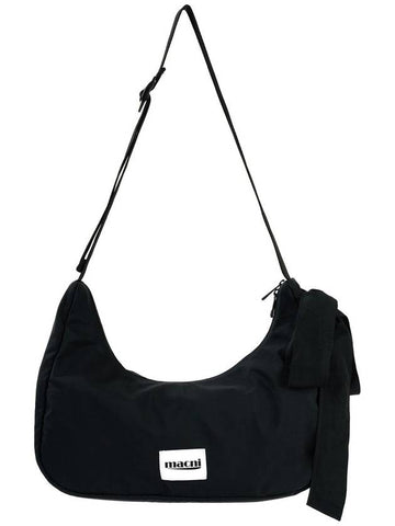 RIBBON CRESCENT CROSS BAG BLACK - MACNI - BALAAN 1