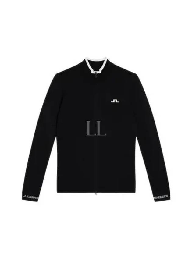 Almaida Full Zip Knit Top Black - J.LINDEBERG - BALAAN 2