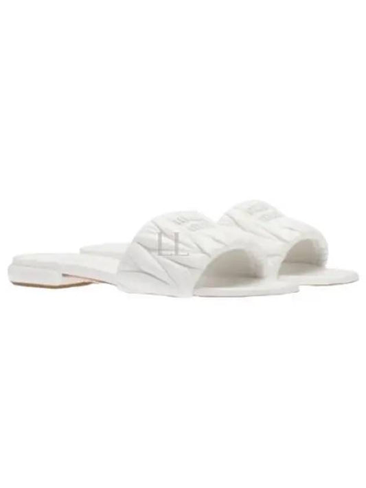 Materasse Nappa Leather Slides White - MIU MIU - BALAAN 2