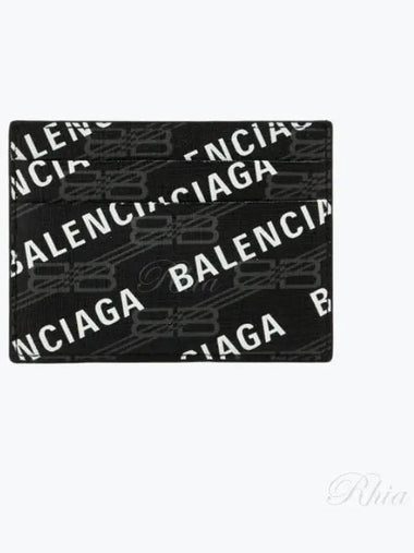 BB Monogram Card Wallet 594309 210HO 1060 - BALENCIAGA - BALAAN 1