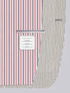 Men's Seersucker Wool Short Sleeve Jacket Medium Grey - THOM BROWNE - BALAAN 7