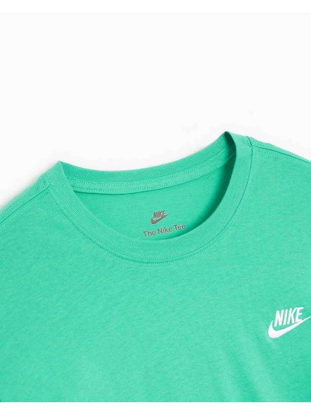 Sportswear Club Short Sleeve T-Shirt Green - NIKE - BALAAN 6