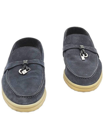 Loropiana Navy Summer Walk Charms Loafer 36 - LORO PIANA - BALAAN 1