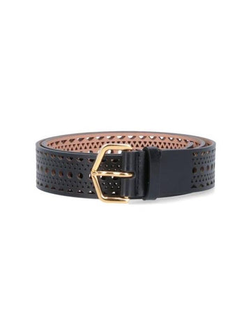 Neo Vienne Leather Belt Black - ALAIA - BALAAN 1