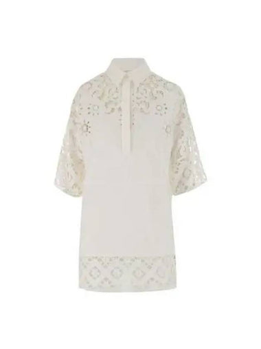 shirt women lace dress white - VALENTINO - BALAAN 1