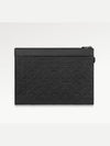 Men s Pochette to Go Logo Leather Clutch Bag Black 81570 - LOUIS VUITTON - BALAAN 1