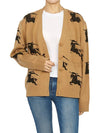 EKD Cotton Silk Cardigan Camel - BURBERRY - BALAAN 6