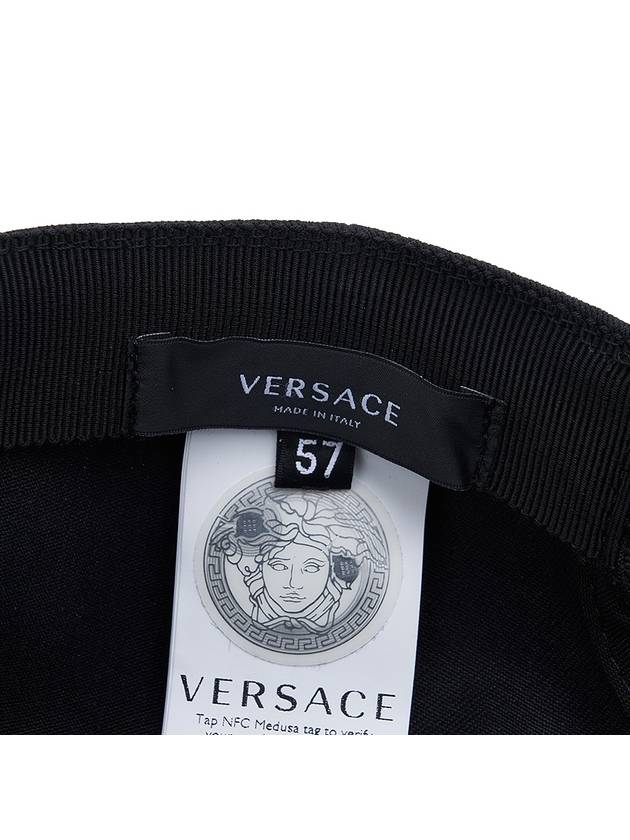 embroid logo ball cap black - VERSACE - BALAAN.