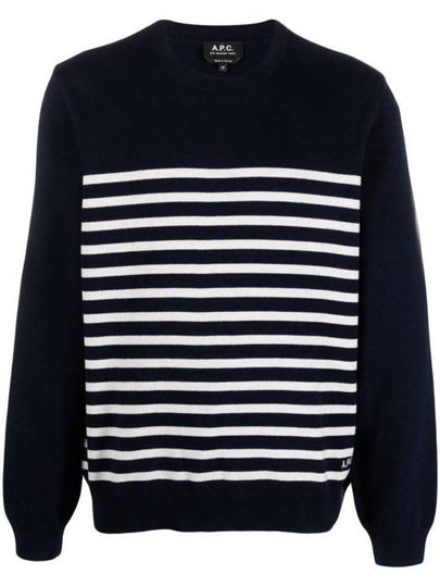 Matthew Cashmere Sweatshirt Navy - A.P.C. - BALAAN 2