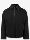 Intrecciato Leather Collar Tech Nylon Puffer Jacket Black - BOTTEGA VENETA - BALAAN 2