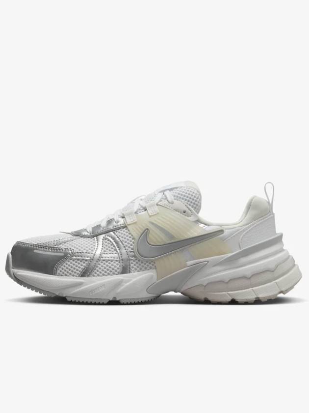 V2K Run Low Top Sneakers Metallic Silver White - NIKE - BALAAN 2