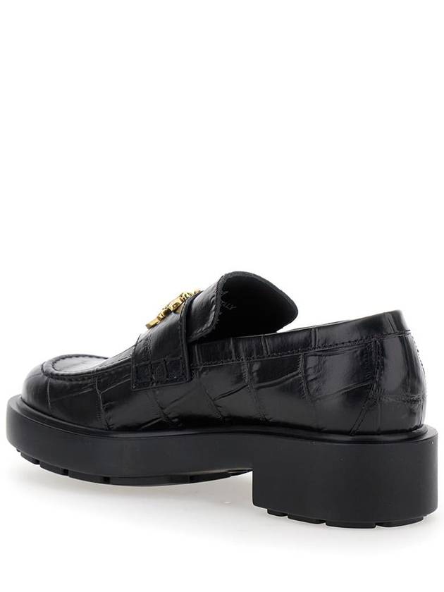 Tina 01 - Mocassino Printed Calf Croco Black - PINKO - BALAAN 3