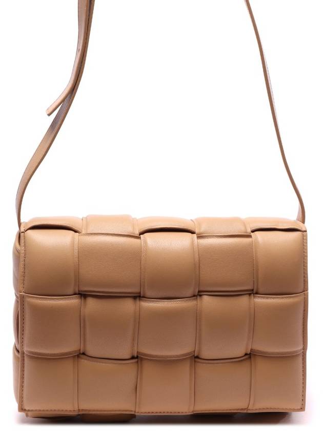 Gold Padded Cassette Cross Bag Almond - BOTTEGA VENETA - BALAAN 3