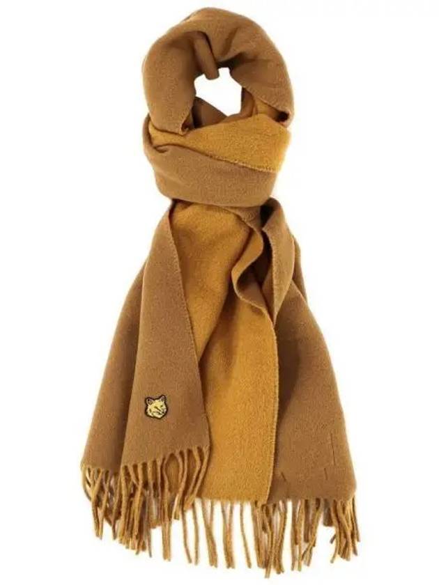 Unisex muffler LW06201WA0018 GOLDEN BROWN 271348 - MAISON KITSUNE - BALAAN 1