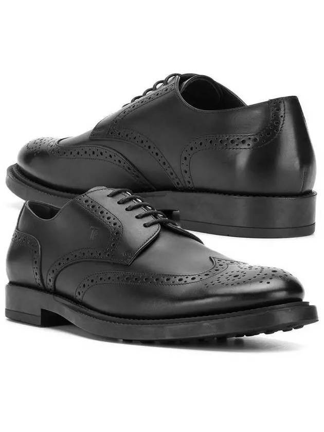 Leather Lace-Up Brogue Black - TOD'S - BALAAN 2