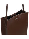 Tangle Small Leather Cross Bag Brown - JIL SANDER - BALAAN.