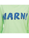 Logo Long Sleeve T-Shirt Green - MARNI - BALAAN 9