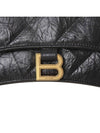 Women's Crush Logo Gold Chain Small Shoulder Bag Black - BALENCIAGA - BALAAN 6