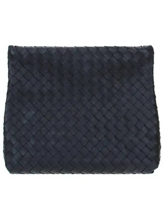 Intrecciato Document Clutch Bag Black - BOTTEGA VENETA - BALAAN 2