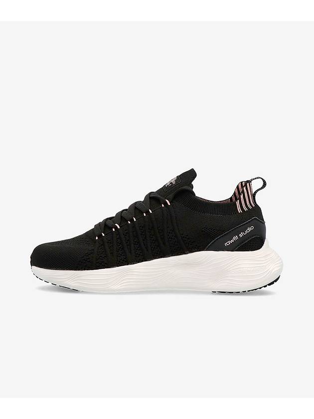 Women's Fluffy Low Top Sneakers Black - RAWFIT STUDIO - BALAAN 2