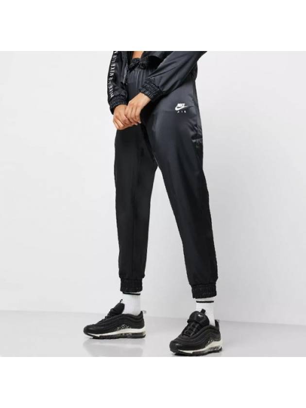 01BV4781010Women’sSatin Air Jogger PantsBlack - NIKE - BALAAN 1