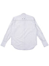 Color Combination Stitch Long Sleeve Shirt White - IMIRK - BALAAN 5