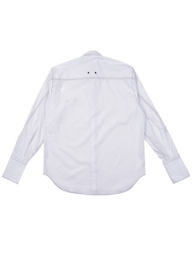 color combination stitch shirt white - IMIRK - BALAAN 5