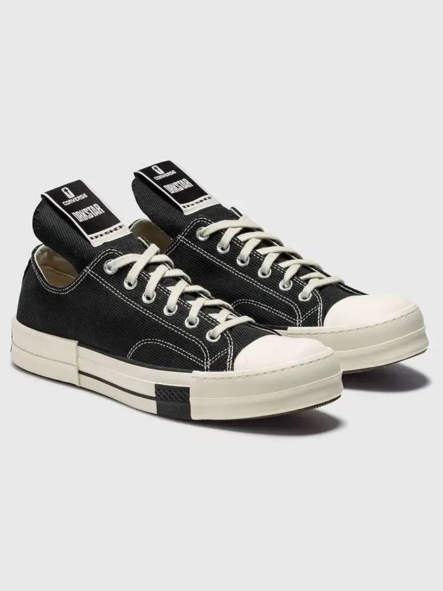 Converse Dark Shadow Darkstar Converse Chuck 70 Cotton Sneakers - RICK OWENS - BALAAN 4