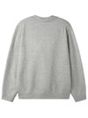 Wool blend open collar sweater GRAY - BLACKBROWN - BALAAN 2