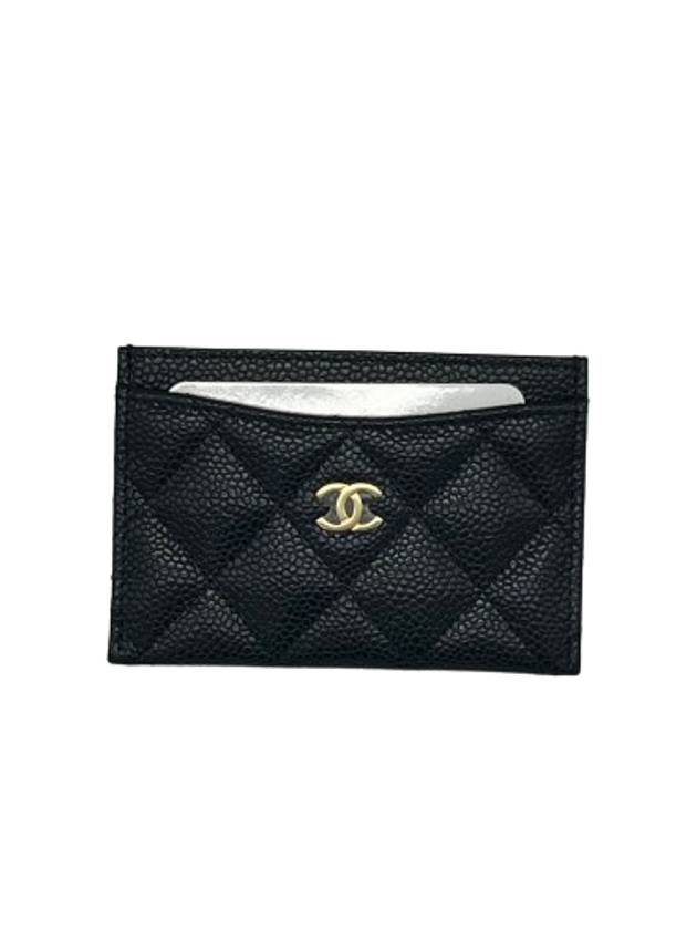 Classic Card Holder Grained Calfskin Gold Metal Black AP0213 Plated - CHANEL - BALAAN 2