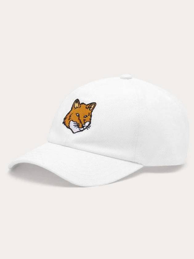 Large Fox Head Embroidery Ball Cap Black - MAISON KITSUNE - BALAAN 2