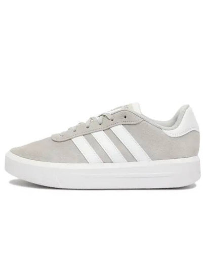 Court Platform Suede Low Top Sneakers Grey - ADIDAS - BALAAN 2