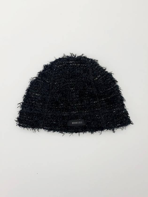 City Hairy Knit Beanie Black - KOOKEESEE - BALAAN 1