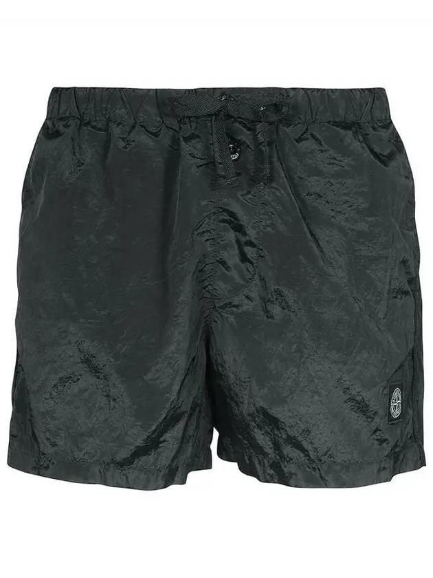 Wappen Patch Nylon Metal Swim Shorts Dark Grey - STONE ISLAND - BALAAN 3