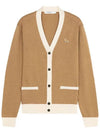 Baby Fox Bicolor Classic Cardigan Beige - MAISON KITSUNE - BALAAN 1