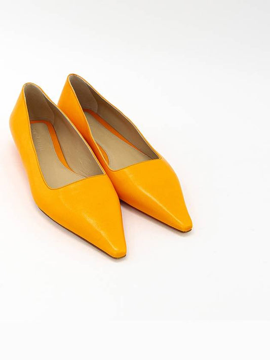 Women's Pointed Toe Flats Orange - BOTTEGA VENETA - BALAAN 2