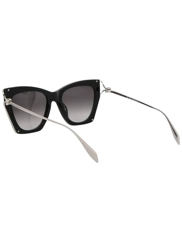 Sunglasses AM0375S 001 001 BLACK SILVER GRAY - ALEXANDER MCQUEEN - BALAAN 5