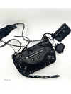 Zipper Stud Arena Lambskin Shoulder Bag Black - BALENCIAGA - BALAAN 6