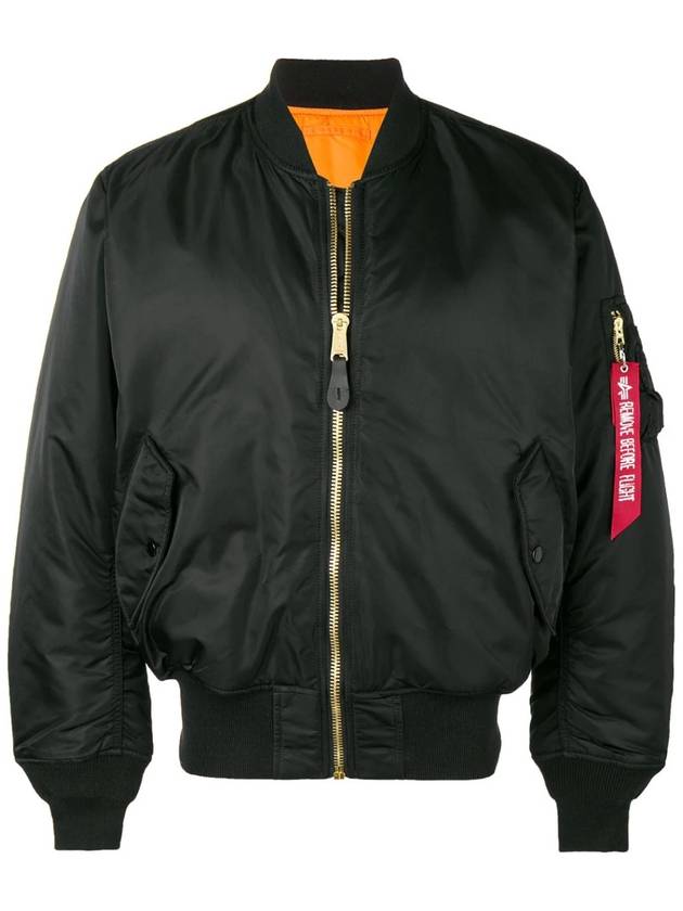 MA 1 Reversible Bomber Jacket Orange Black - ALPHA INDUSTRIES - BALAAN 2