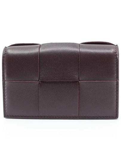 Intrecciato Flap Card Wallet Grape - BOTTEGA VENETA - BALAAN 2