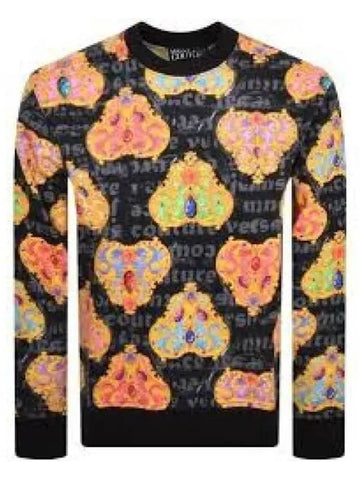 24 HEART PRINT SWEATSHIRT 76GAI3R0 FS149 G89 1213994 - VERSACE - BALAAN 1