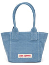 Delcofer Shopper Denim Mini Tote Bag Light Indigo - DER KOFFER - BALAAN 1