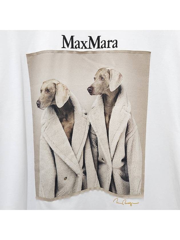 Women's Tacco Short Sleeve T-Shirt White - MAX MARA - BALAAN 6